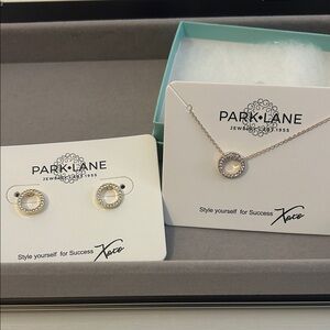 Park Lane Silver and Gold Earrings